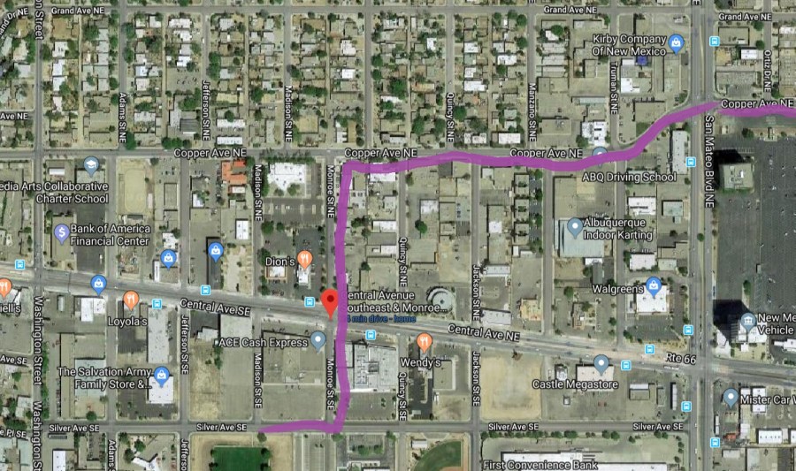 Fair Heights and Stop Sign at Monroe