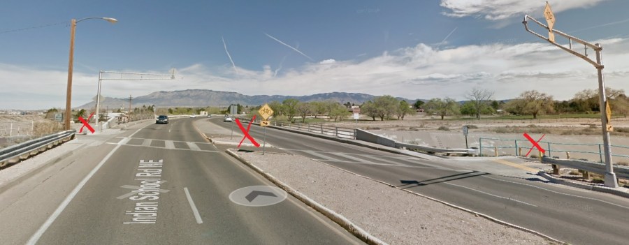 indian school crossing