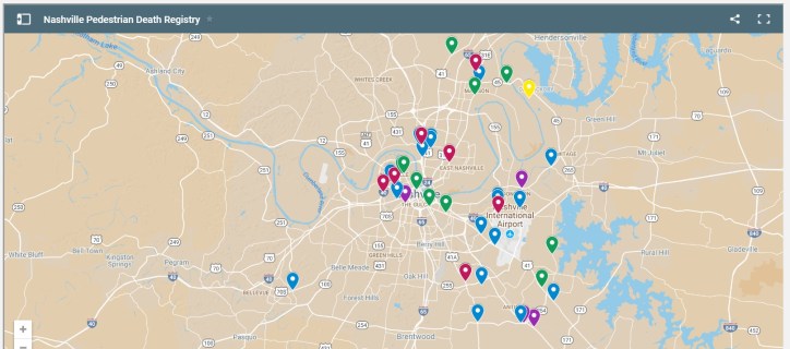 nashville pedestrian death registry