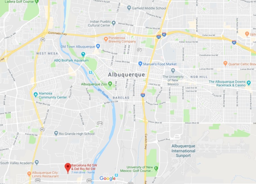 barcelona and del rio map