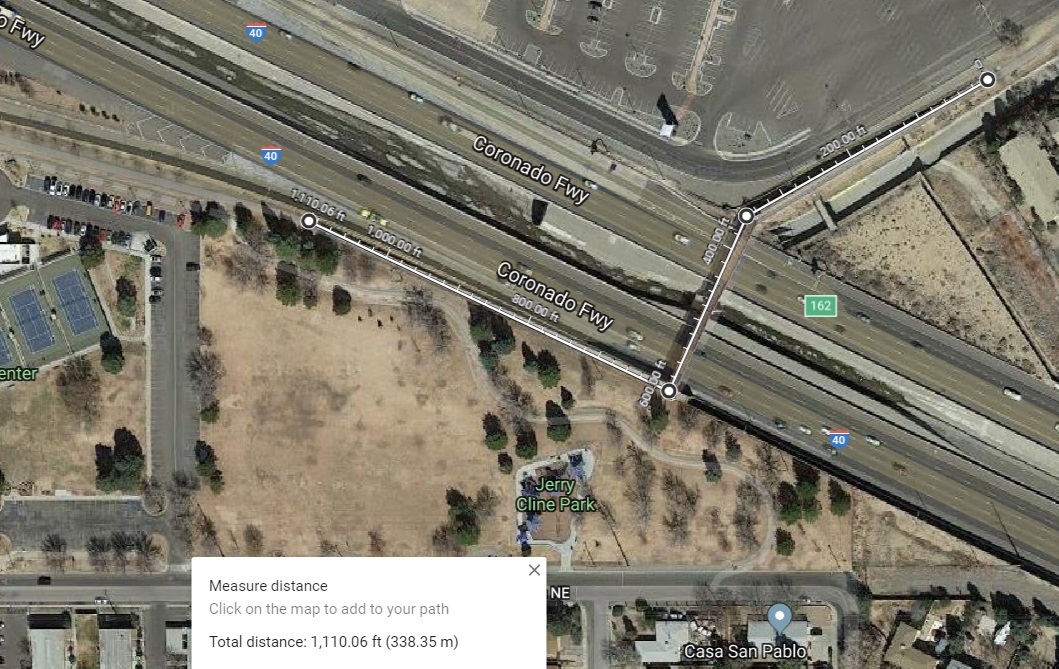 penn and I-25 bridge complete length