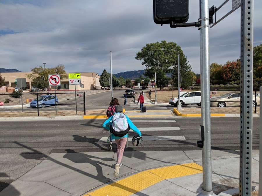 kids running to beat the HAWK