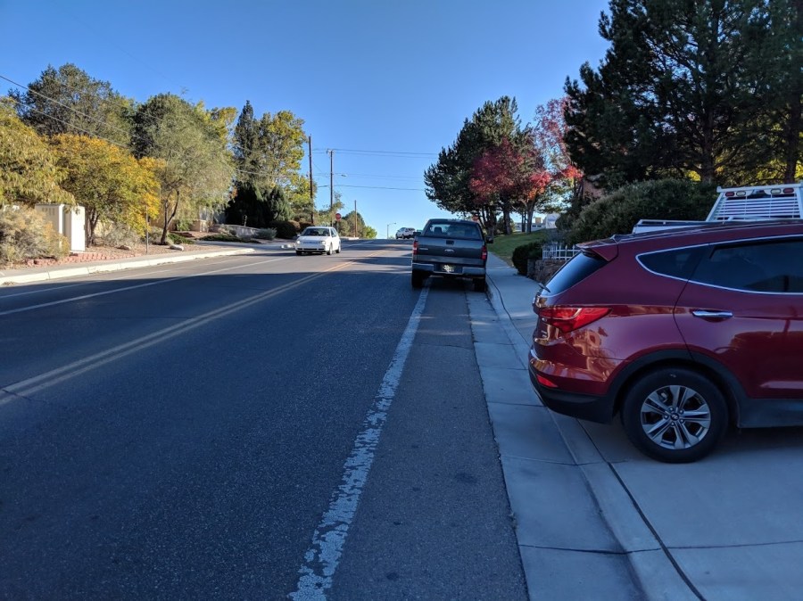 vehicles bike lane sidewalk