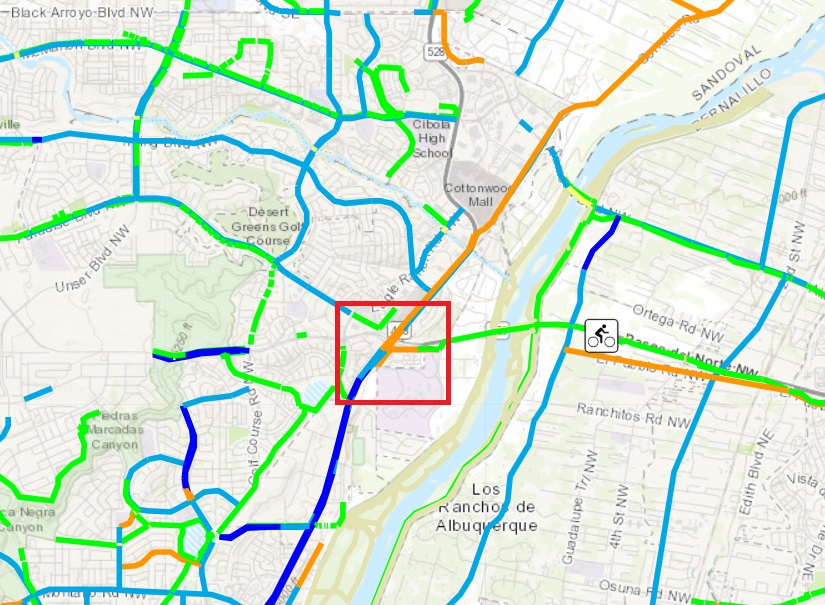 coors and pdn bike map