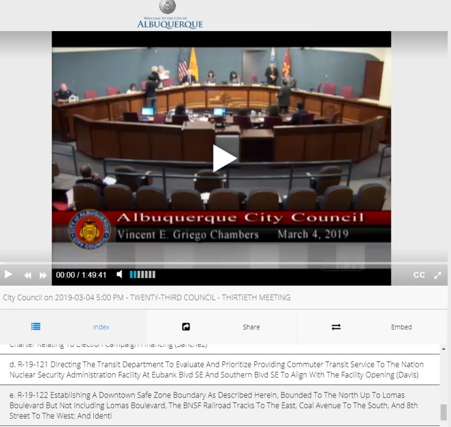 city council dsz discussion