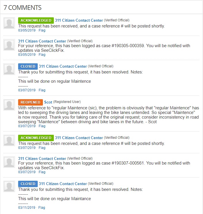 dirty bike lane maintence maintance