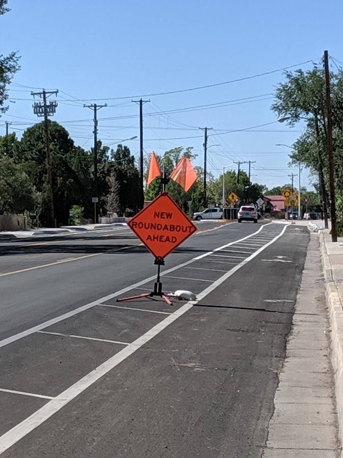 new roundabout ahead