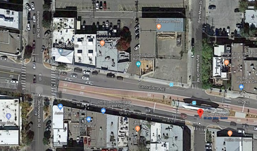 distance central bryn mawr