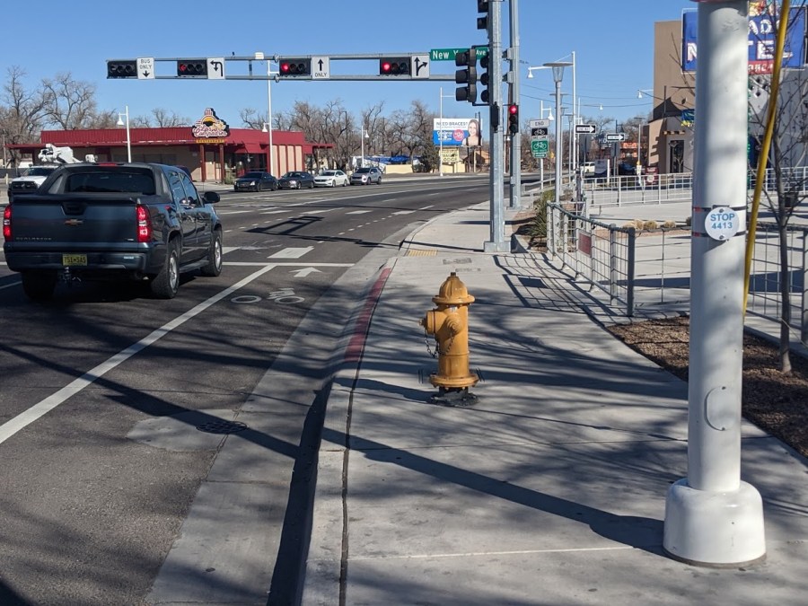 hydrant and lightpole new york and central