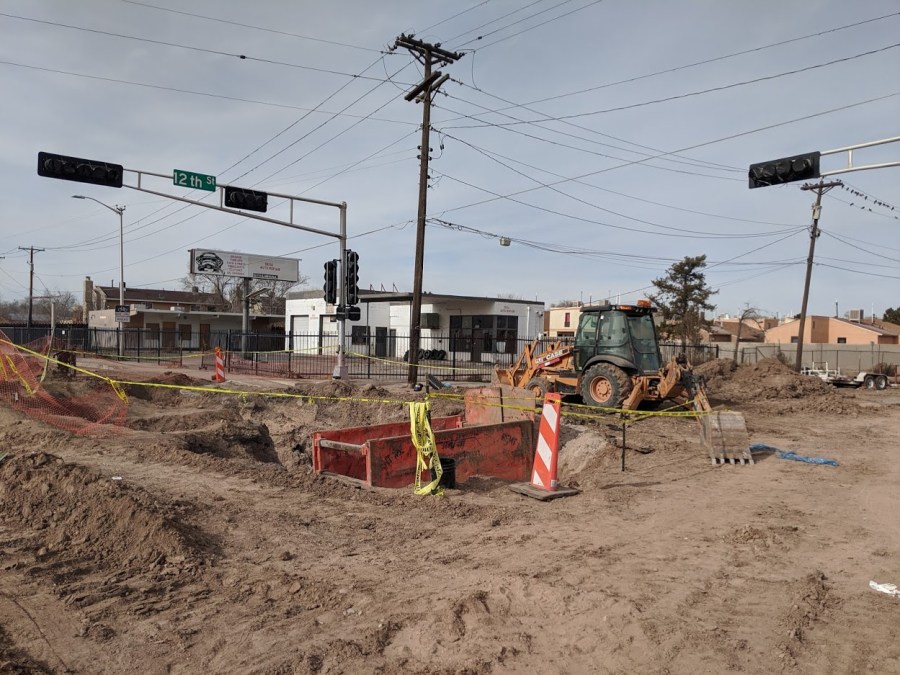 12th and menaul torn up