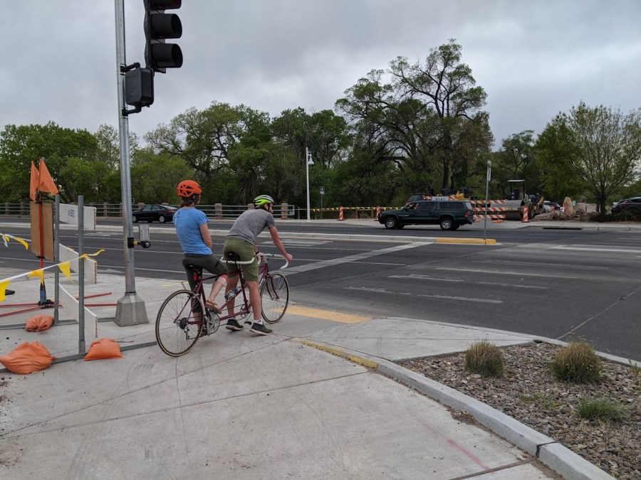 central bosque path crossing